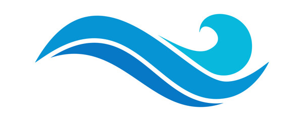 Flowing marine wave design element