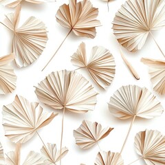 Gorgeous continuous pattern featuring watercolor tropical foliage. Stock illustration.