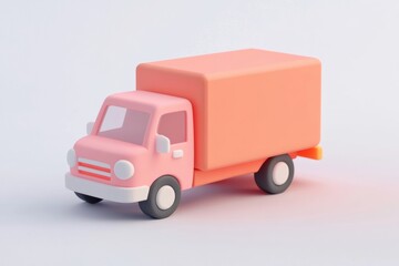 Colorful toy truck for children, perfect for playtime or educational purposes, featuring a playful design and bright hues.