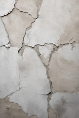Obraz premium Cement walls have cracked patterns and white backgrounds for tile design, wallpaper, mobile display, computer display, website background, etc.