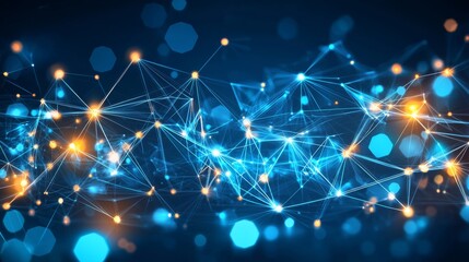 Obraz premium Futuristic hexagon illustration