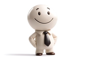 Fototapeta premium Smiling Businessman Avatar Illustration