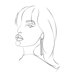 elegant woman sketch