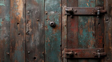 Rustic Wooden Door Close Up