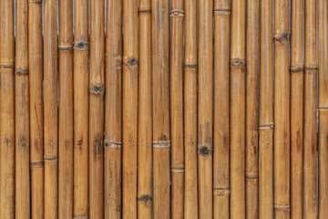 Brown old Bamboo fence texture and background seamless