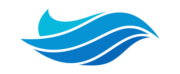 Tidal sea wave water symbol