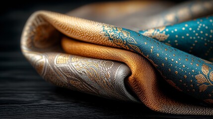 Elegant Tie on Table Close Up