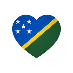 Solomon Islands flag - rectangle colorful flag representing a country cultural identity and heritage. The essence of national pride and unity. Attached by the corners in a paper album