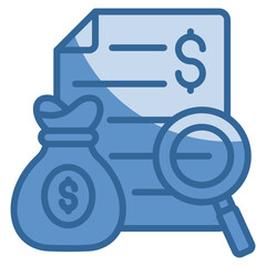 Budget Tracking Icon Element For Design