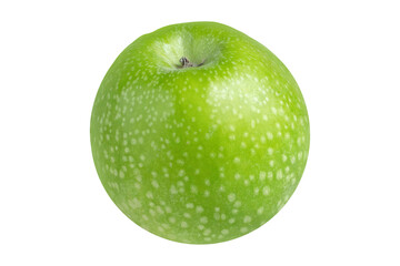 Green apple on isolated white background