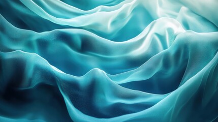 Obraz premium Aqua Teal Silk Fabric Gradient Background