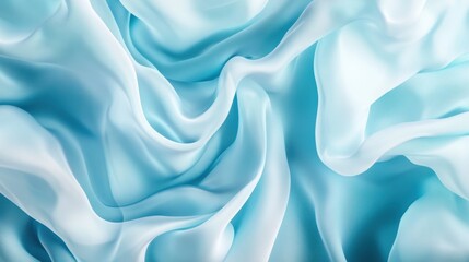 Obraz premium Aqua Turquoise Satin Gradient Fabric Background