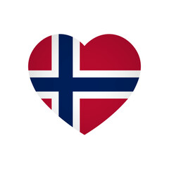 Fototapeta premium Norway flag - rectangle colorful flag representing a country cultural identity and heritage. The essence of national pride and unity. Attached by the corners in a paper album