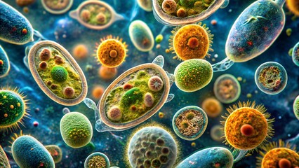 3d rendered illustration of a bacteria