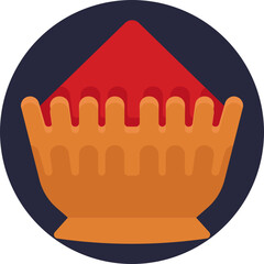 Royal Symbol: The crown represents the regal status and honor of the couple, signifying their sacred bond and royal-like commitment to each other.