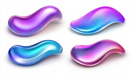 Colorful Liquid Design Elements for Web and Graphic Use