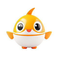Cheerful action toy fish kid's playroom decorative content bright environment close-up view fun concept for engagement
