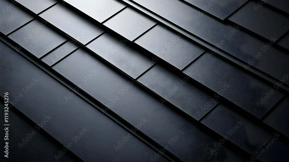 Poster dark textured geometric surface with diagonal lines and reflective highlights