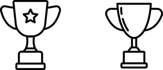 "Trophy Icon Representing Victory, Achievement, and Recognition for Awards, Competitions, and Success in Sports or Events"