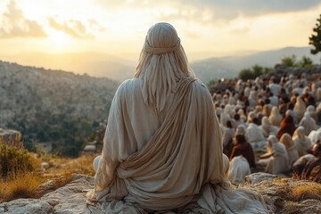 apostle preaching passionately about the resurrection of jesus christ, set against a historically accurate backdrop of judea and jerusalem, rich in cultural details and spiritual significance