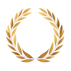 Golden laurel wreath representing victory and achievement