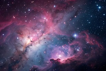 Obraz premium Colorful Nebula in Deep Space