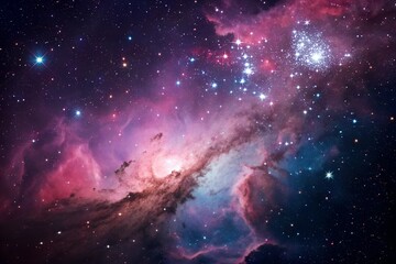 Obraz premium Colorful Nebula in Deep Space