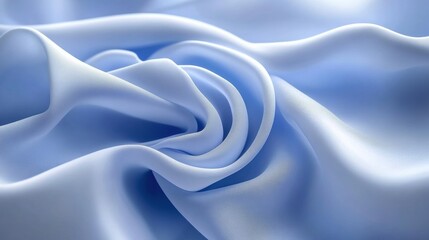Obraz premium Soft Light Blue Satin Fabric Textured Background for Design