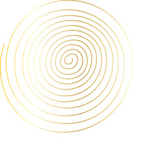 Elegant Golden Thread Line Art
