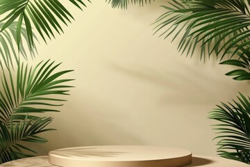Palm Leaves and Plate