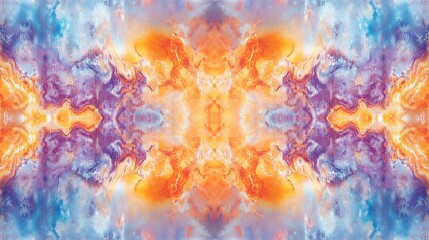 Obraz premium Abstract Colorful Pattern with Blend of Orange, Purple, and Blue