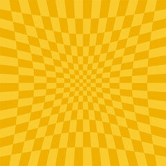 Retro checkerboard background. Colorful retro geometric pattern with a checkered mosaic design. Groovy hippie 70s