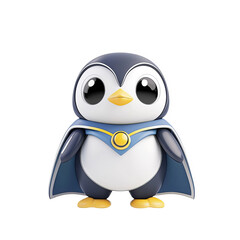 Obraz premium Adventurous penguin character fantasy world animated figure playful environment close-up view creativity boost