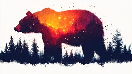 bear in the forest