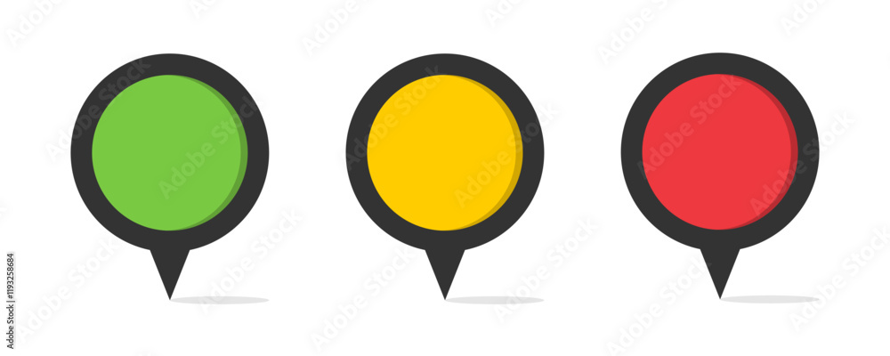 Poster pin icon symbol. location icon. map pointer. navigation marker