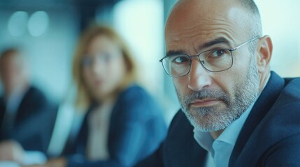 Corporate Decision-making Conference with Focused Professional
