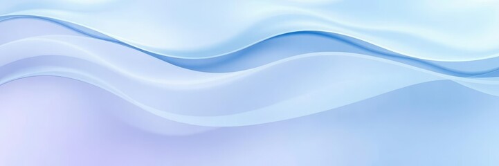Abstract background with soft blue waves and gentle movement, calming atmosphere, peaceful ocean view,