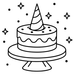 illustration of a cake