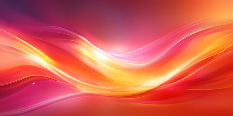 Fototapeta premium Abstract red orange wave design, vibrant background, energy, website banner