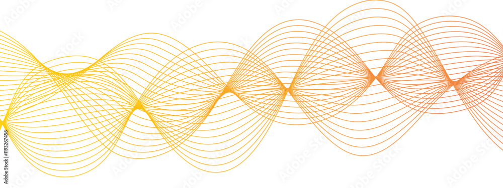 Aufkleber technology abstract wave flowing lines. energy flow frequency digital sound wave. curved wavy lines 