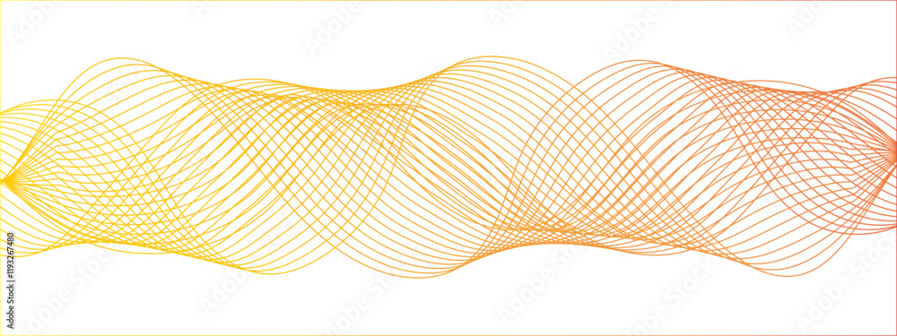 Poster technology abstract wave flowing lines. energy flow frequency digital sound wave. curved wavy lines 