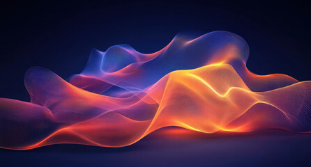 Vibrant waves of color move fluidly across a dark backdrop, creating a captivating and mesmerizing effect that draws the viewer in and inspires creativity.