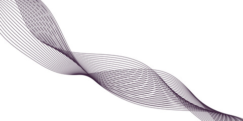Abstract vector colorful wave line flowing isolated on white background .Curved wavy lines tech futuristic motion background. abstract line vector background.