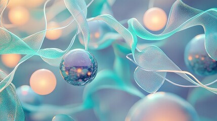 A delicate lattice of luminous abstract vines