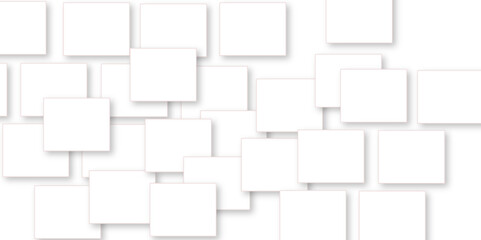 Simple Square cube box plate board on white wall background. 3d rendering. Multiple Horizontal Business Card Modern Mockup for Branding Presentation, Corporate Identity, Advertising, Graphic design.