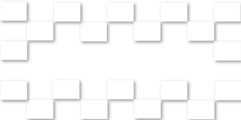 Simple Square cube box plate board on white wall background. 3d rendering. Multiple Horizontal Business Card Modern Mockup for Branding Presentation, Corporate Identity, Advertising, Graphic design.