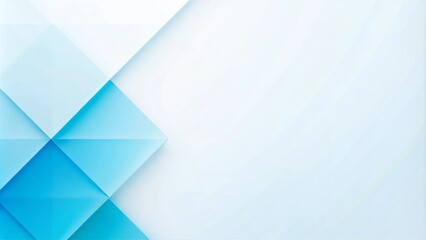 Obraz premium Elegant Sky Blue Abstract Background with Geometric Layers for Modern Presentations