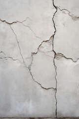 Obraz premium Cement walls have cracked patterns and white backgrounds for tile design, wallpaper, mobile display, computer display, website background, etc.