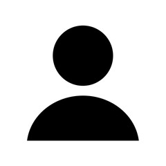 User icon symbol. Vector image