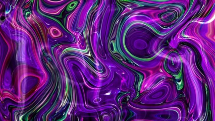 Abstract purple red green color marble liquid background